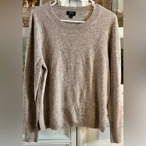 J. Crew Women's 100% Cashmere Crewneck Sweater Heather Gray